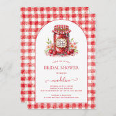 さくらんぼジャムジンガムブライダルシャワー 招待状 (正面/裏面)