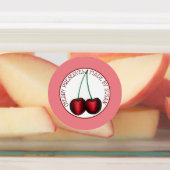 さくらんぼジャムゼリーが缶詰サワーさくらんぼを保存 ラベル (貼付)