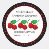 さくらんぼジャムパーソナモダンライズシール ラウンドシール (正面)