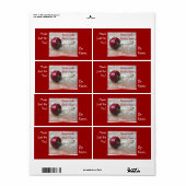 さくらんぼジャムラベル ラベル (フルシート)