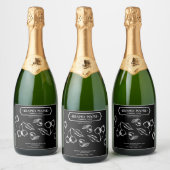 さくらんぼジャム瓶ラベル包装デザイン スパークリングワインラベル (ボトル)