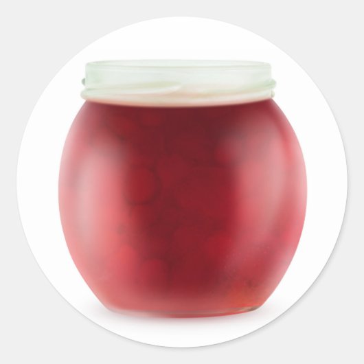 さくらんぼジャム ラウンドシール (正面)