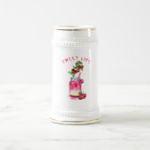 さくらんぼジュースクールドリンク夏パーティービアスタイン ビールジョッキ (中央)