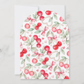 さくらんぼスイートアーチベビーシャワー招待状 招待状 (裏面)