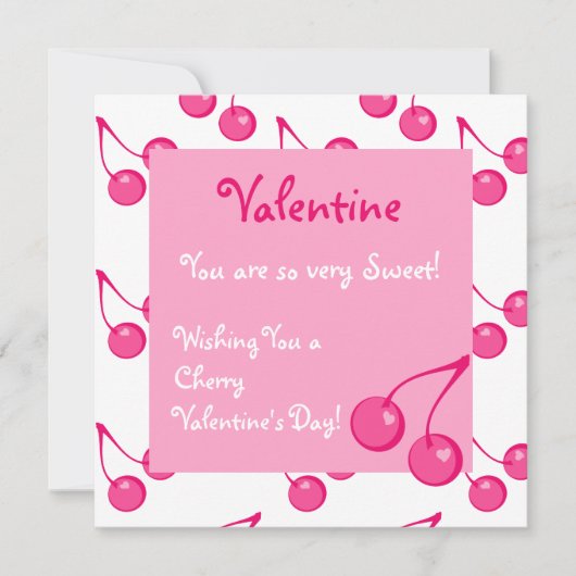 さくらんぼスイートハート シーズンカード (正面)