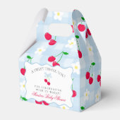 さくらんぼスイートブルーコケットベビーシャワーお気に入りボックス フェイバーボックス (裏面サイド)