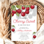 さくらんぼスウィートテーマベビーシャワー 招待状
