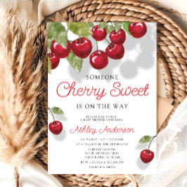 さくらんぼスウィートテーマベビーシャワー 招待状
