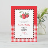 さくらんぼスウィートバースデーパーティー 招待状 (スタンド正面)