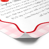 さくらんぼスウィートピンクコケットボウオムツ思考 ポスター (角)