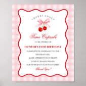 さくらんぼスウィートピンクコケットボウジンガタイムカプセル ポスター (正面)