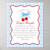 さくらんぼスウィートブルーコケットボウオムツ思考 ポスター (正面)