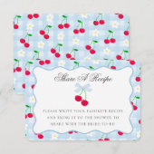 さくらんぼスウィートブルーコケットボウ共有Aレシピカード エンクロージャーカード (正面/裏面)