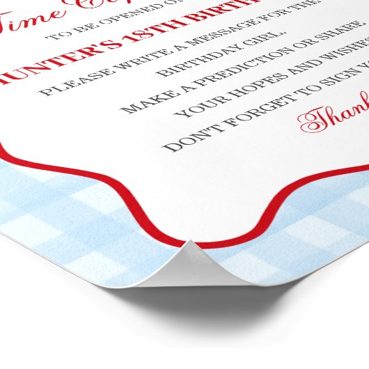 さくらんぼスウィートブルーコケットボーギンガタイムカプセル ポスター (角)