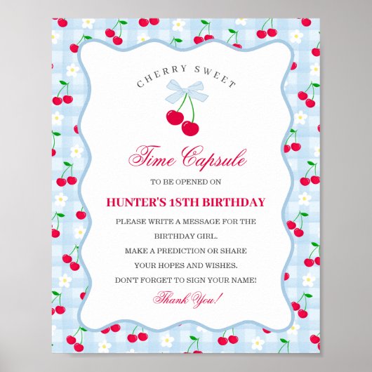 さくらんぼスウィートブルーコケットボーギンガタイムカプセル ポスター (正面)