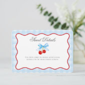 さくらんぼスウィートブルーコケット弓詳細挿入カード エンクロージャーカード (スタンド正面)