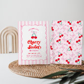 さくらんぼスウィート誕生日招待状 招待状