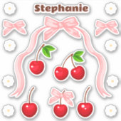 さくらんぼスウィート誕生日 シール (正面)