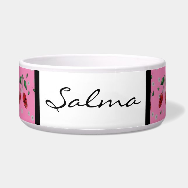 さくらんぼスカル パーソナライズされた ボウル (正面)
