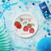 さくらんぼステム紙プレート ペーパープレート (パーティー)