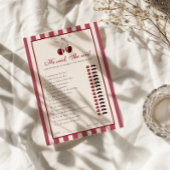 さくらんぼストライプのブライダルシャワーは彼女はカードを言った 招待状