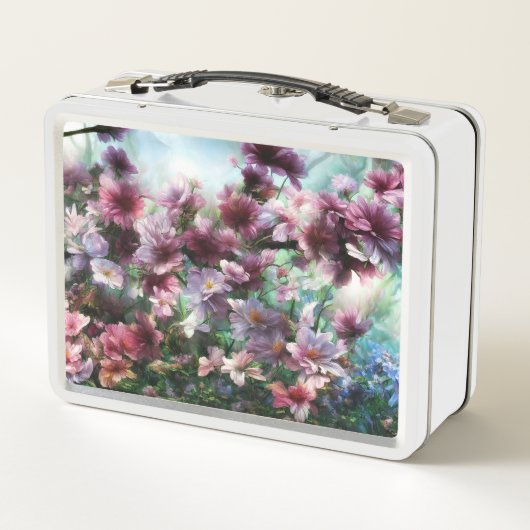 さくらんぼスプラッシュフラワー メタルランチボックス (裏面)