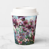 さくらんぼスプラッシュフラワー 紙コップ (裏面)