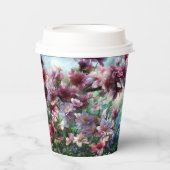 さくらんぼスプラッシュフラワー 紙コップ (正面)