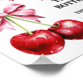 さくらんぼセーフティピンベビーシャワーゲーム ポスター (角)