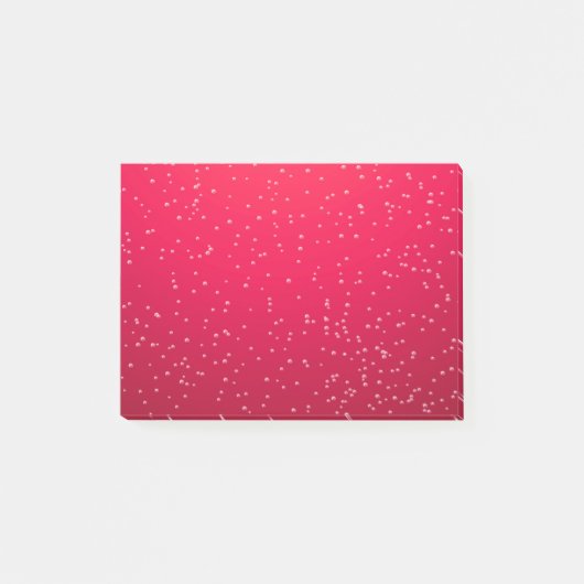 さくらんぼソーダ小さな泡の背景アート ポストイット (正面)