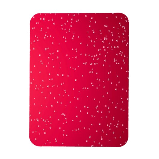 さくらんぼソーダ小さな泡の背景アート マグネット (縦)