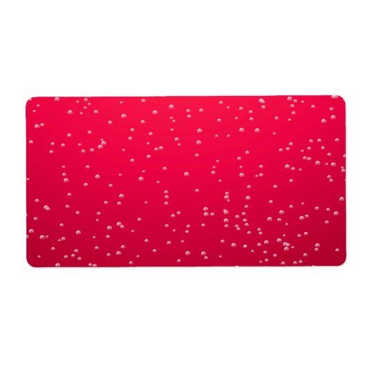 さくらんぼソーダ小さな泡の背景アート ラベル (正面)