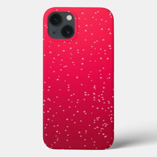 さくらんぼソーダ小さな泡の背景アート Case-Mate iPhoneケース (裏面)