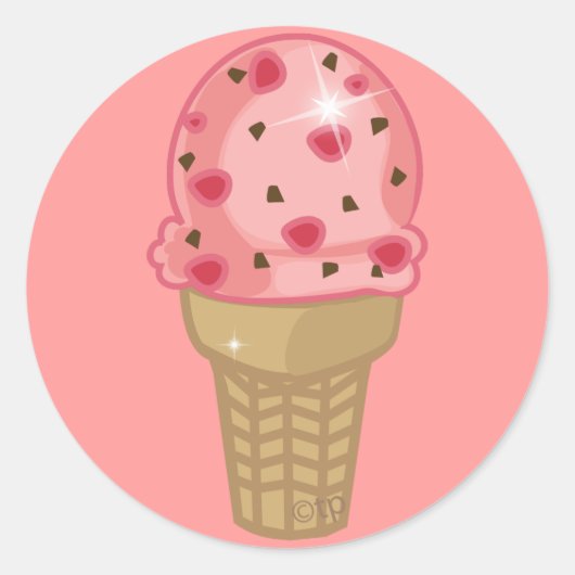 さくらんぼチョコチップ ラウンドシール (正面)