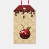 さくらんぼチョコレートケーキ誕生日パーティーありがとう ギフトタグ (裏面)