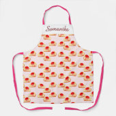 さくらんぼチーズケーキデザート エプロン (正面)