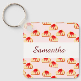 さくらんぼチーズケーキデザート キーホルダー