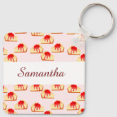 さくらんぼチーズケーキデザート キーホルダー (裏面)