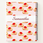 さくらんぼチーズケーキデザート ノートブック (裏面)