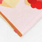 さくらんぼチーズケーキデザート フリースブランケット (角)