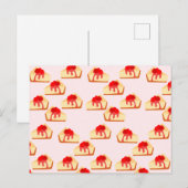 さくらんぼチーズケーキデザート ポストカード (正面/裏面)