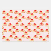 さくらんぼチーズケーキデザート ラッピングペーパーシート (正面2)