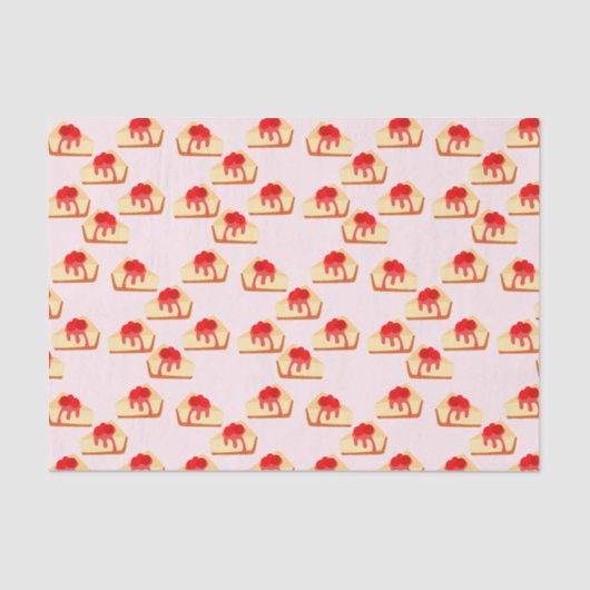 さくらんぼチーズケーキデザート 薄葉紙 (正面)