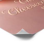 さくらんぼチーズケーキ・デイ4月23日ホリデーポスター ポスター (角)