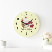 さくらんぼチーズケ ラージ壁時計 (ホーム)