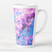 さくらんぼツリーフォト絵を描ーのラテマグカップ カフェラテマグ (右)