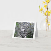 さくらんぼツリーフローラ花誕生日グリーティングカード カード (黄色い花)