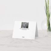 さくらんぼツリーフローラ花誕生日グリーティングカード カード (裏面)