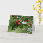 さくらんぼツリーマザーズデイカード カード (黄色い花)