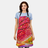 さくらんぼツリーレーン エプロン (着用した状態)